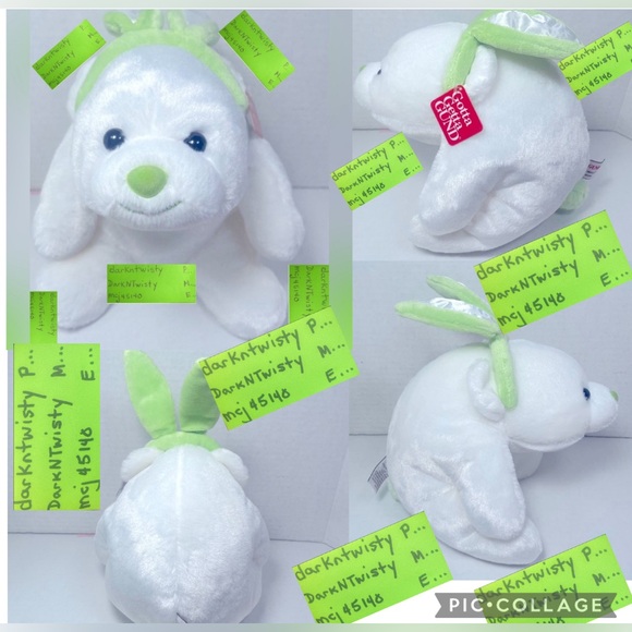 BNWT GUND SNUFFLES 4033518 w GREEN BUNNY EARS PRISTINE 10” - Picture 2 of 11